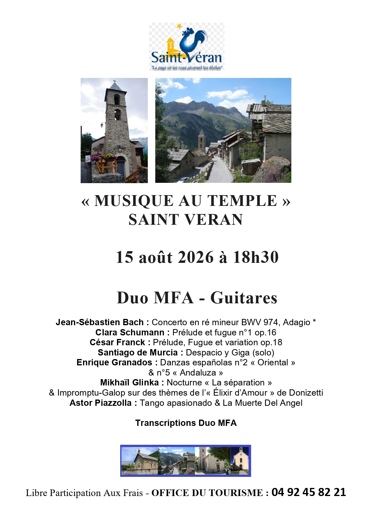 affiche musique au temple 2026